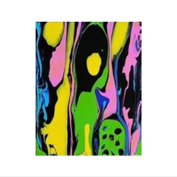 Hand Crafted Other - Hand Crafted Abstract Design 8x10 Inches Canvas Painting